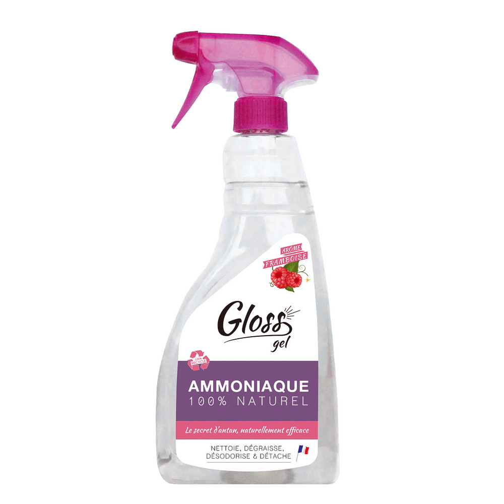 Gel ammoniaqué naturel Gloss framboise 750 ml