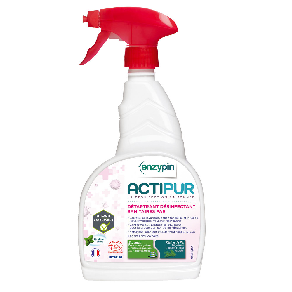 Nettoyant désinfectant sanitaires PAE Enzypin Actipur 750 ml