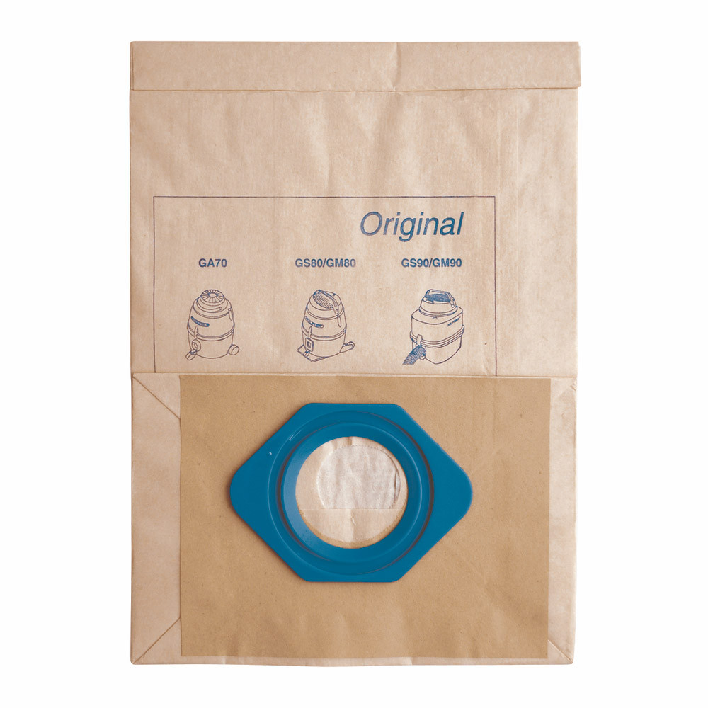 5 sacs papier pour aspirateur Nilfisk GM 80 9 L