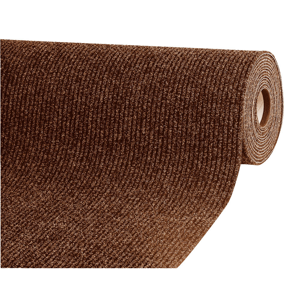 Tapis couloir absorbant Passage marron sur mesure largeur 1 m