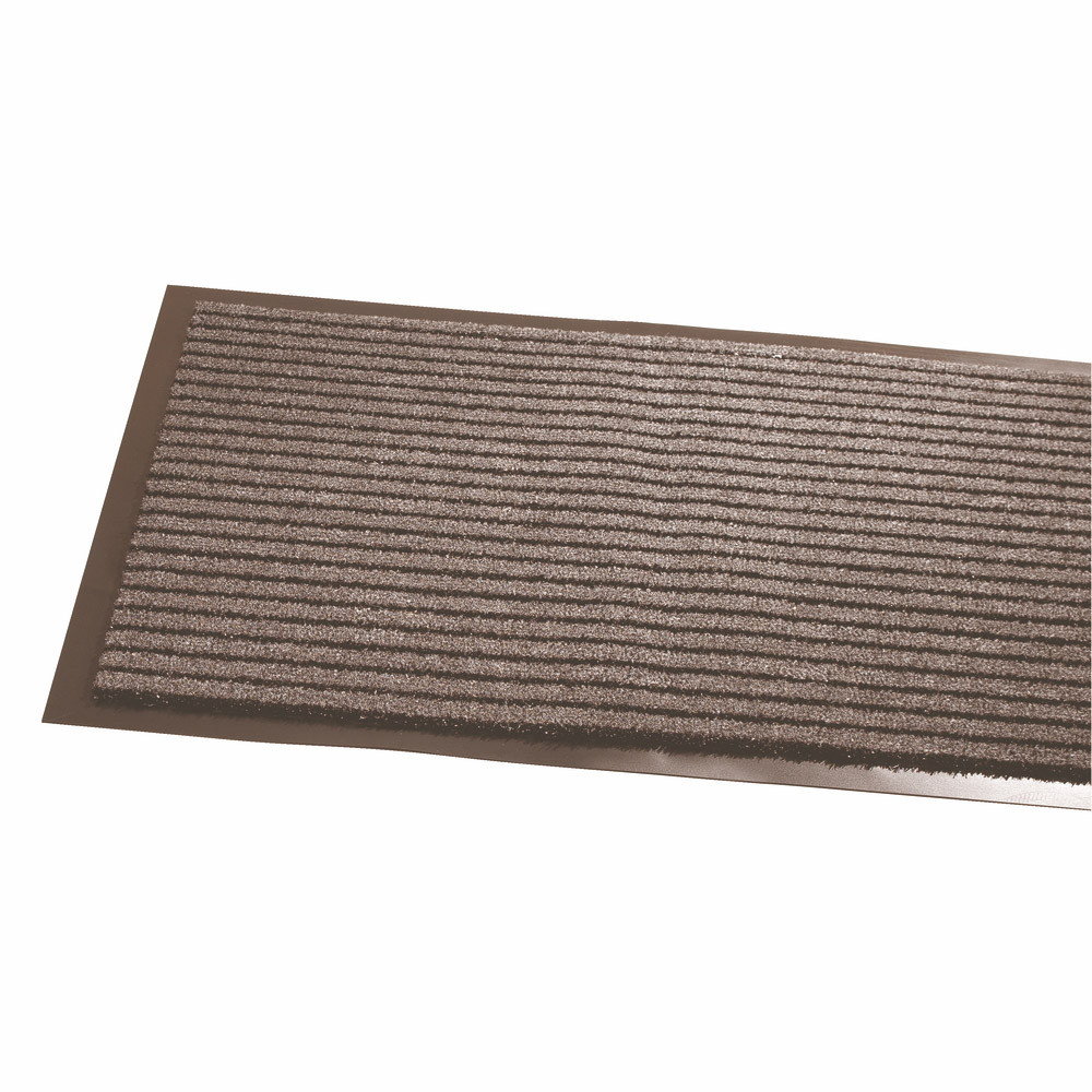 Tapis grattant absorbant à bandes gris 90 x 150 cm