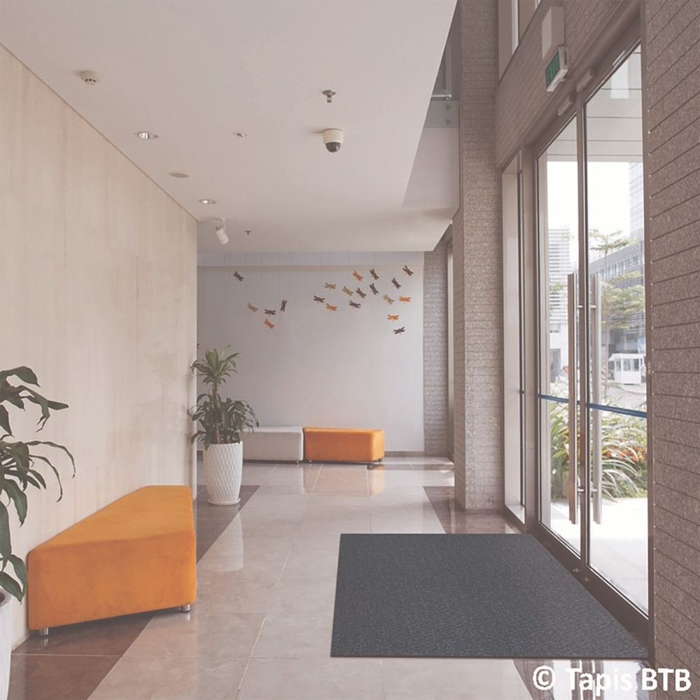 Tapis grattant absorbant recyclé gris 0,60 x 0,90 m