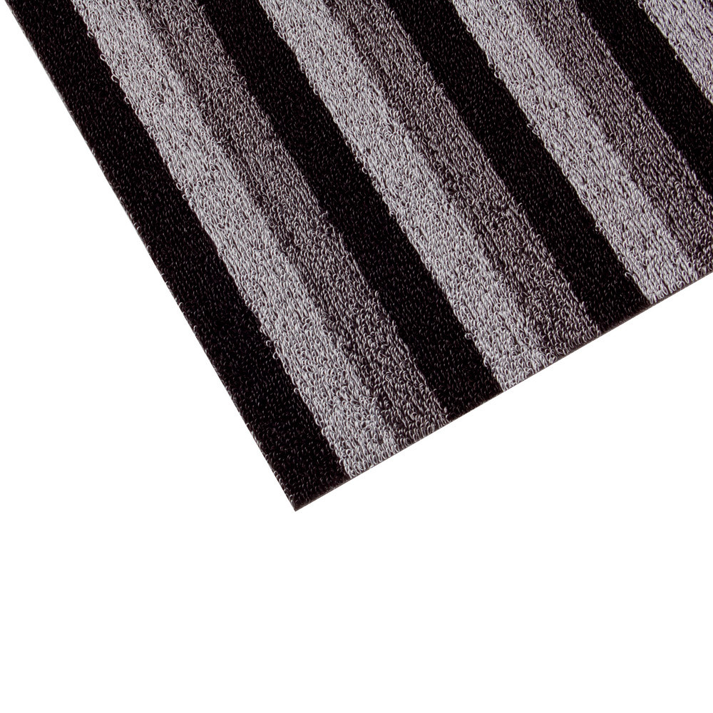 Tapis milieux humides Inuci gris/noir en rouleau 12,5 x 1 m
