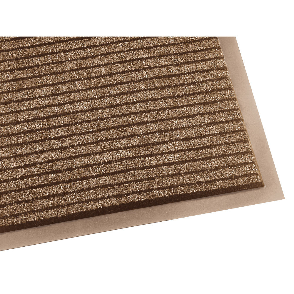 Tapis d'entrée absorbant Linéa marron 0,87 x 1,47 m
