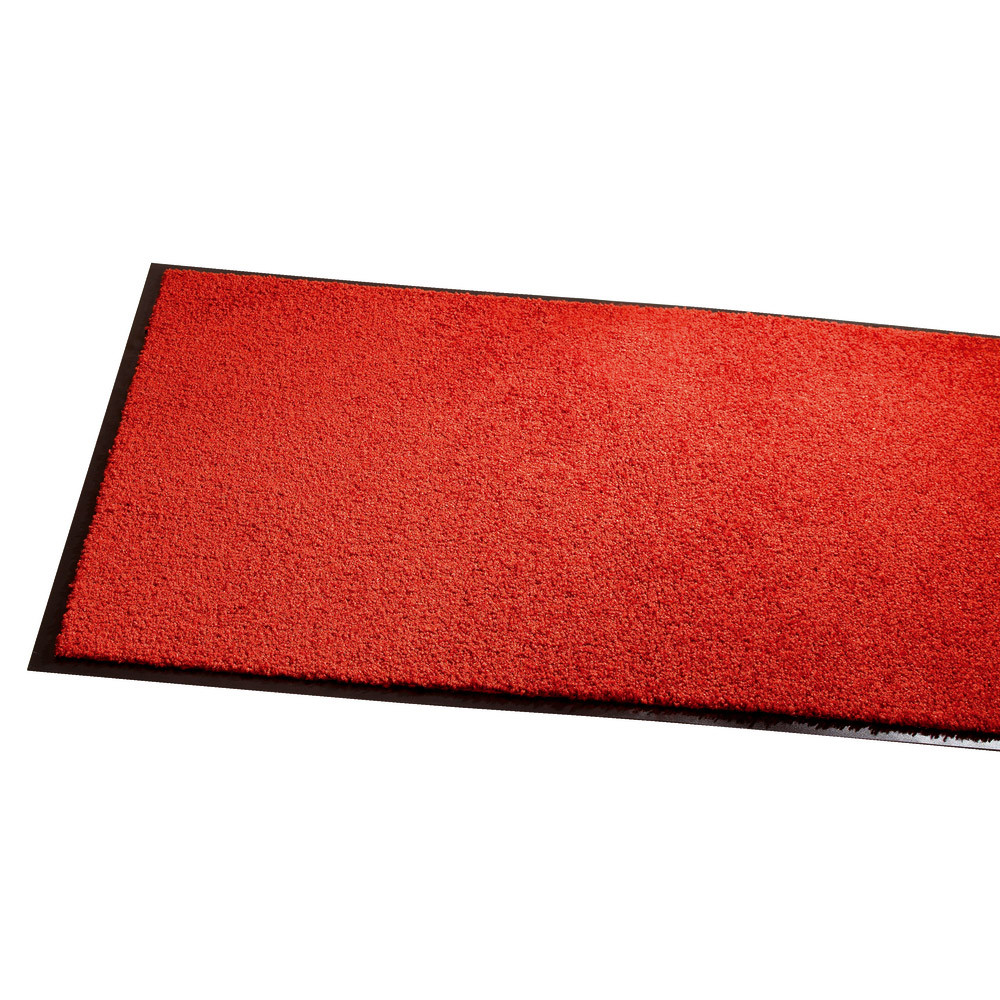 Tapis d'entrée absorbant Wash & Clean rouge 0,90 x 1,20 m