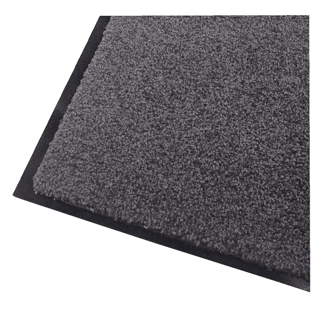 Tapis d'entrée absorbant Wash & Clean gris 1,20 x 1,80 m