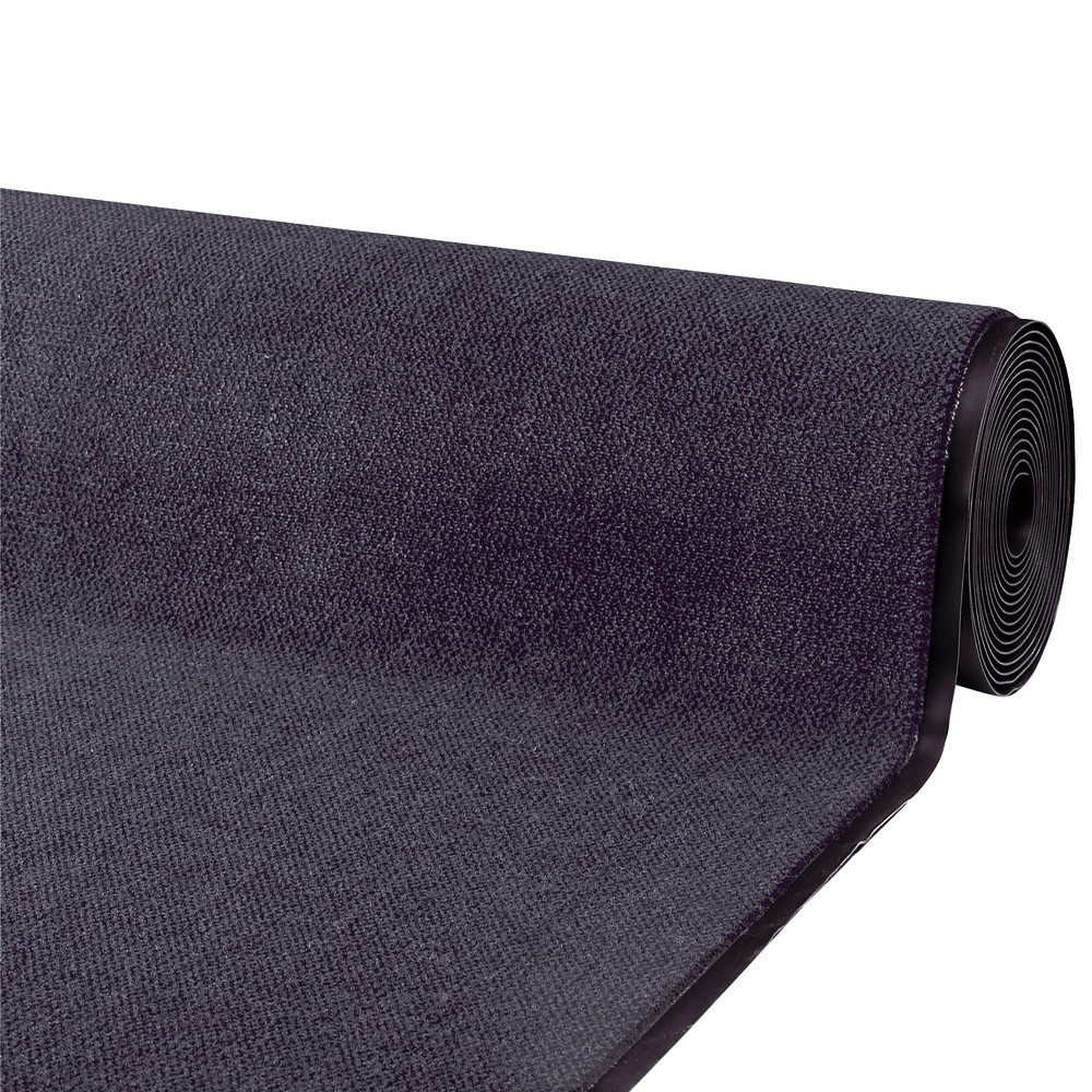 Tapis couloir absorbant Luxor au mètre linéaire largeur 2 m bleu