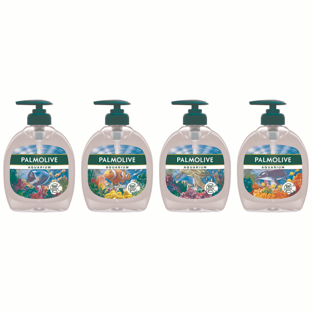 Savons mains Palmolive Aquarium 300 ml, lot de 12