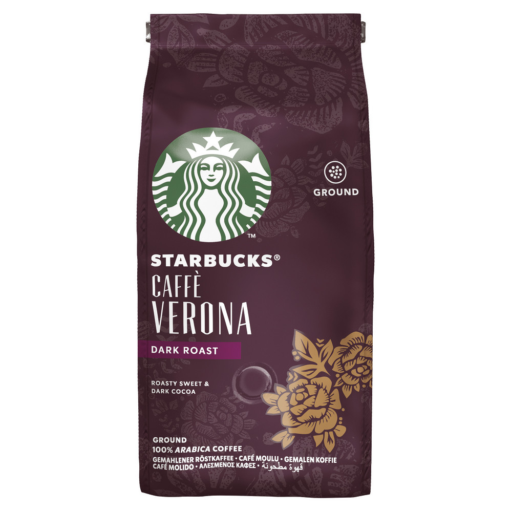 Café moulu Starbucks Verona Darkroast, 2 x 200g