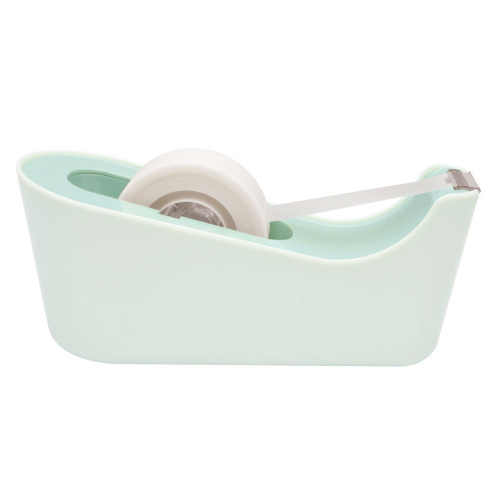 Dévidoir C18 coloris menthe pastel avec 1 rouleau de Scotch 3 M