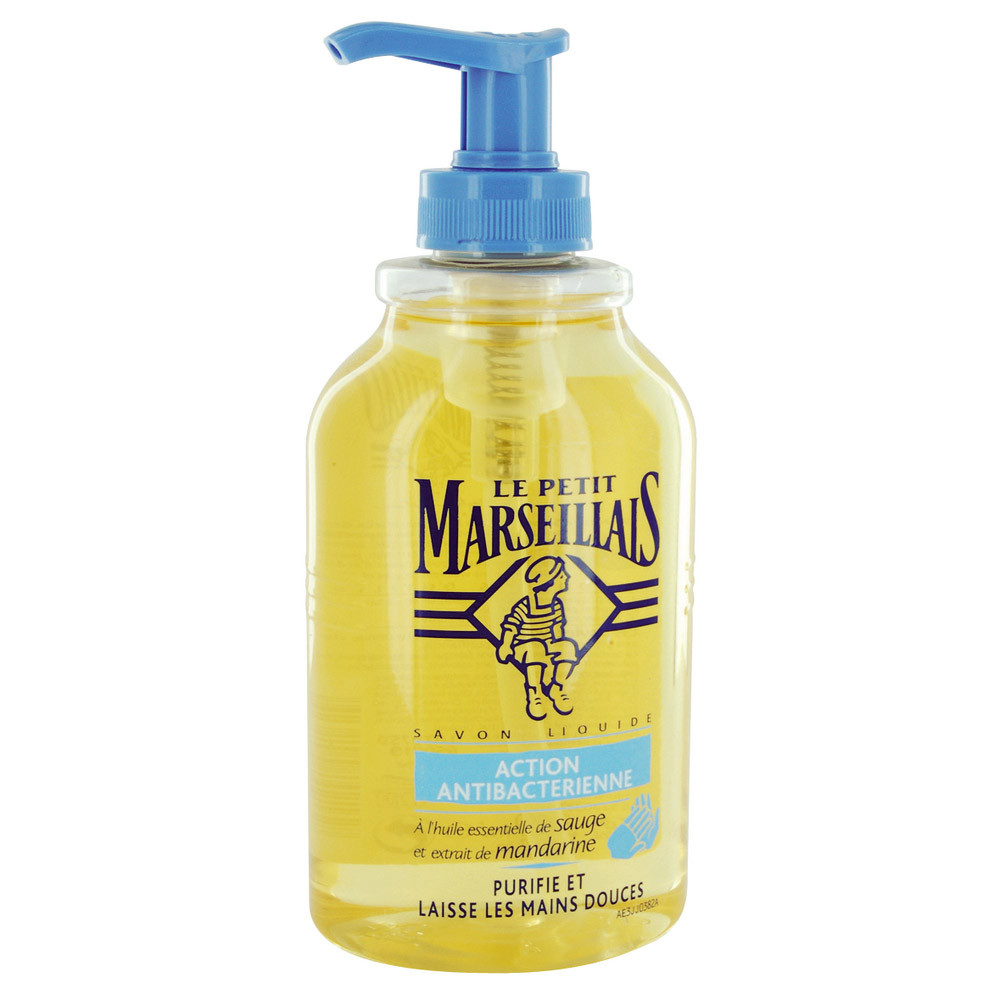 Savons Le Petit Marseillais action antibactérienne 300 ml, lot de 12