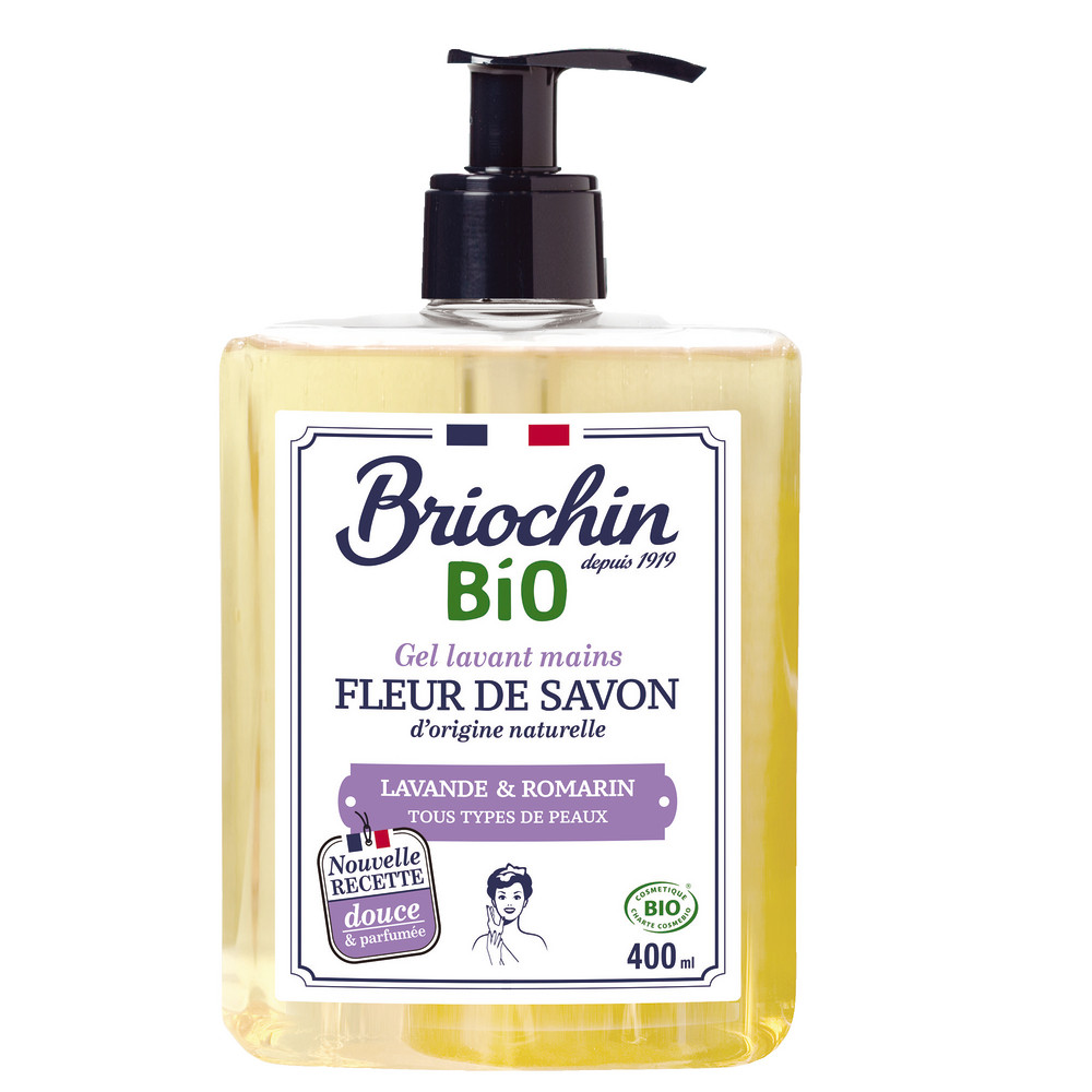 Savon mains Briochin Bio lavande romarin 400 ml
