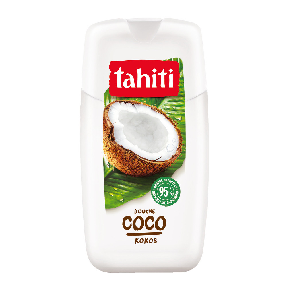 Gel douche Tahiti lait de coco, flacon de 250 ml