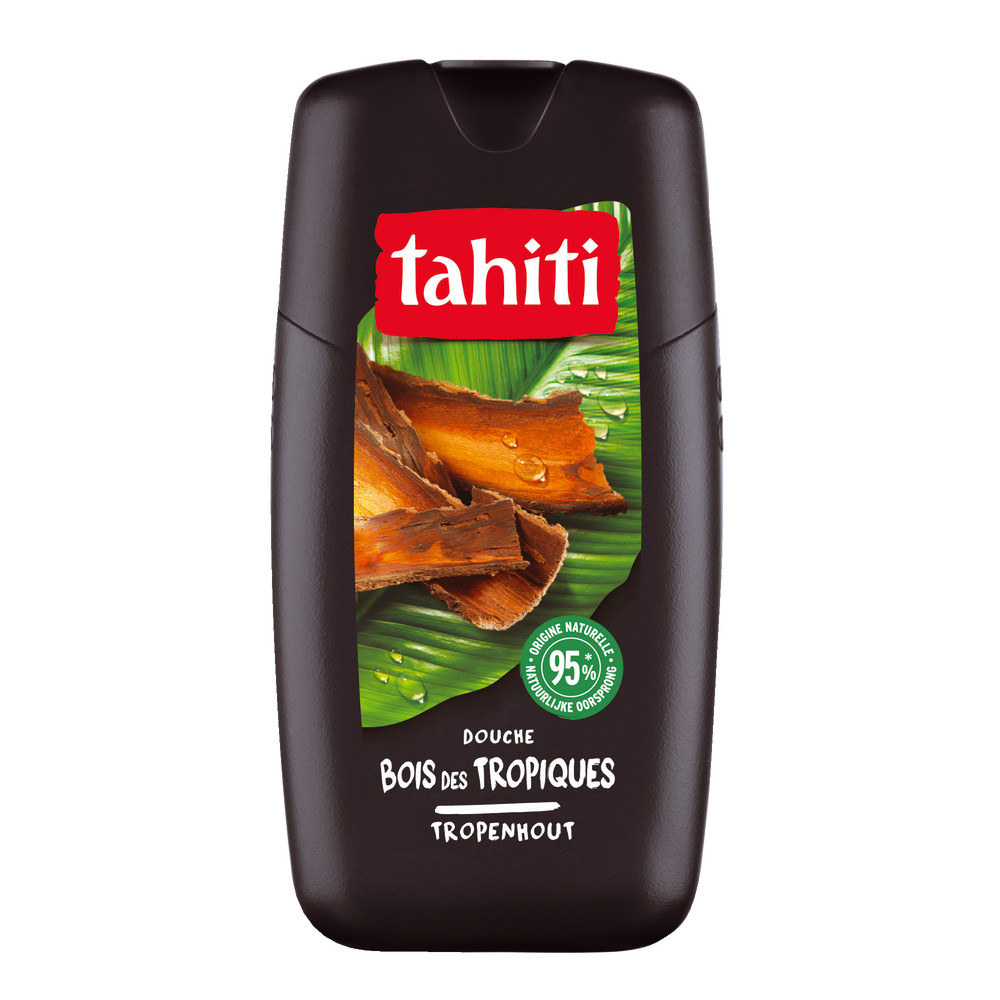 Gel douche Tahiti bois des tropiques, flacon de 250 ml