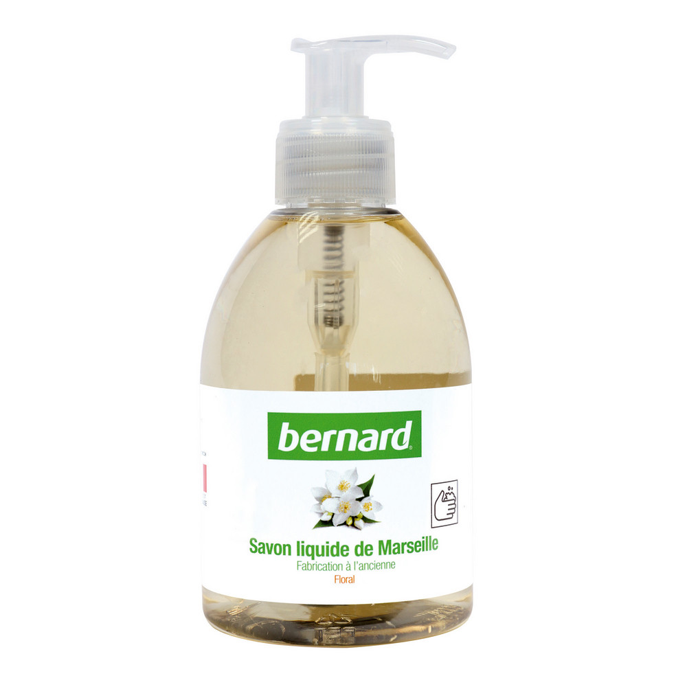Savons de Marseille Bernard parfum floral 300 ml, lot de 6