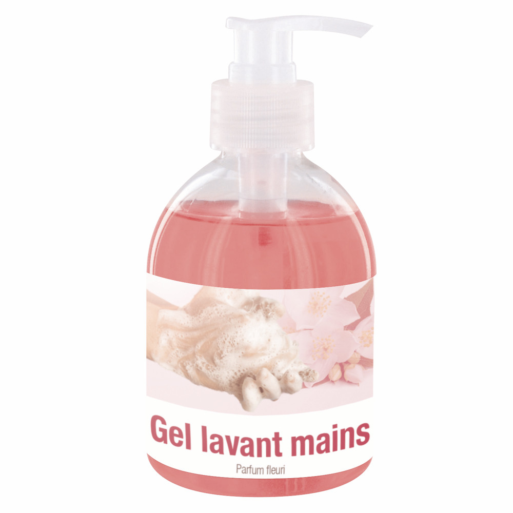 Savons mains 1 er prix parfum fleuri 300 ml, lot de 6