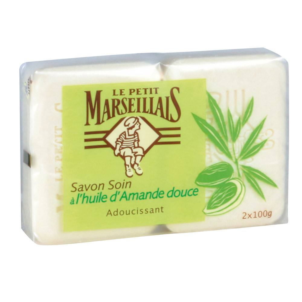 Savons solides Le Petit Marseillais adoucissant 100 g, lot de 2
