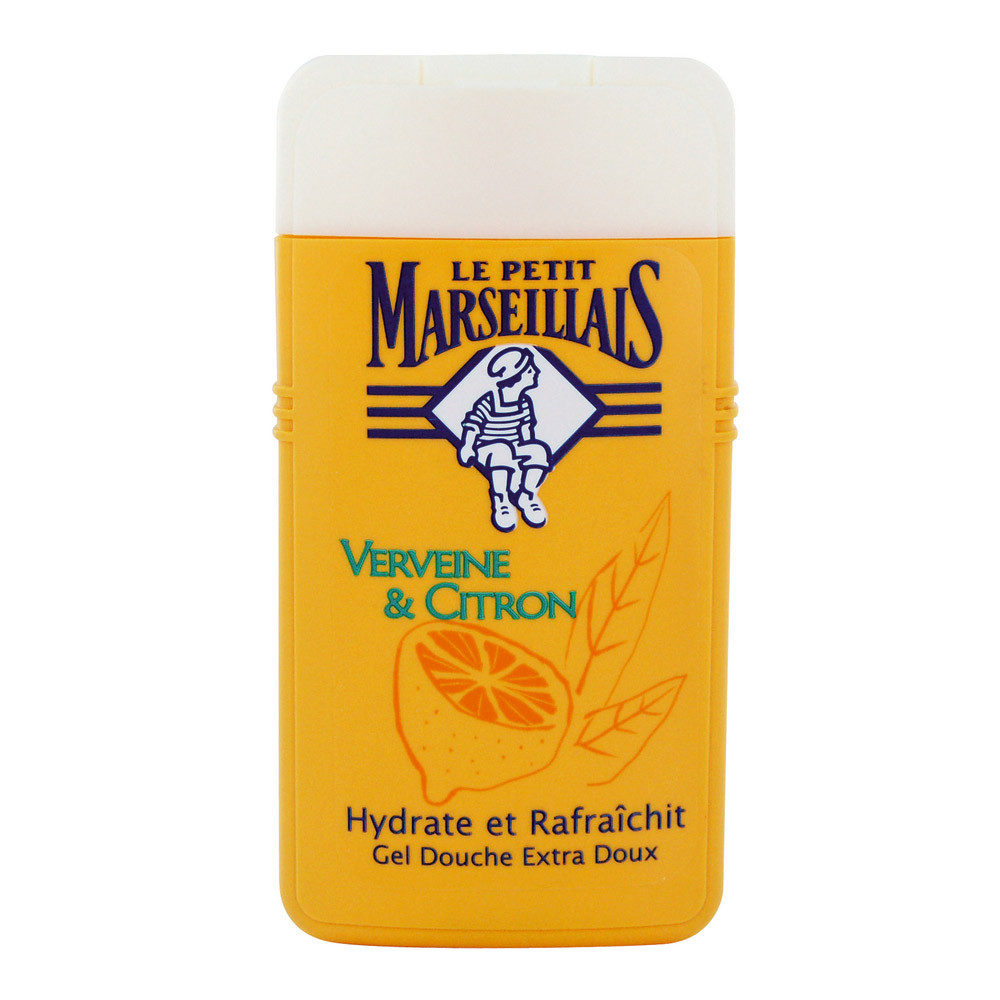 Gel douche Le Petit Marseillais verveine citron, flacon de 250 ml