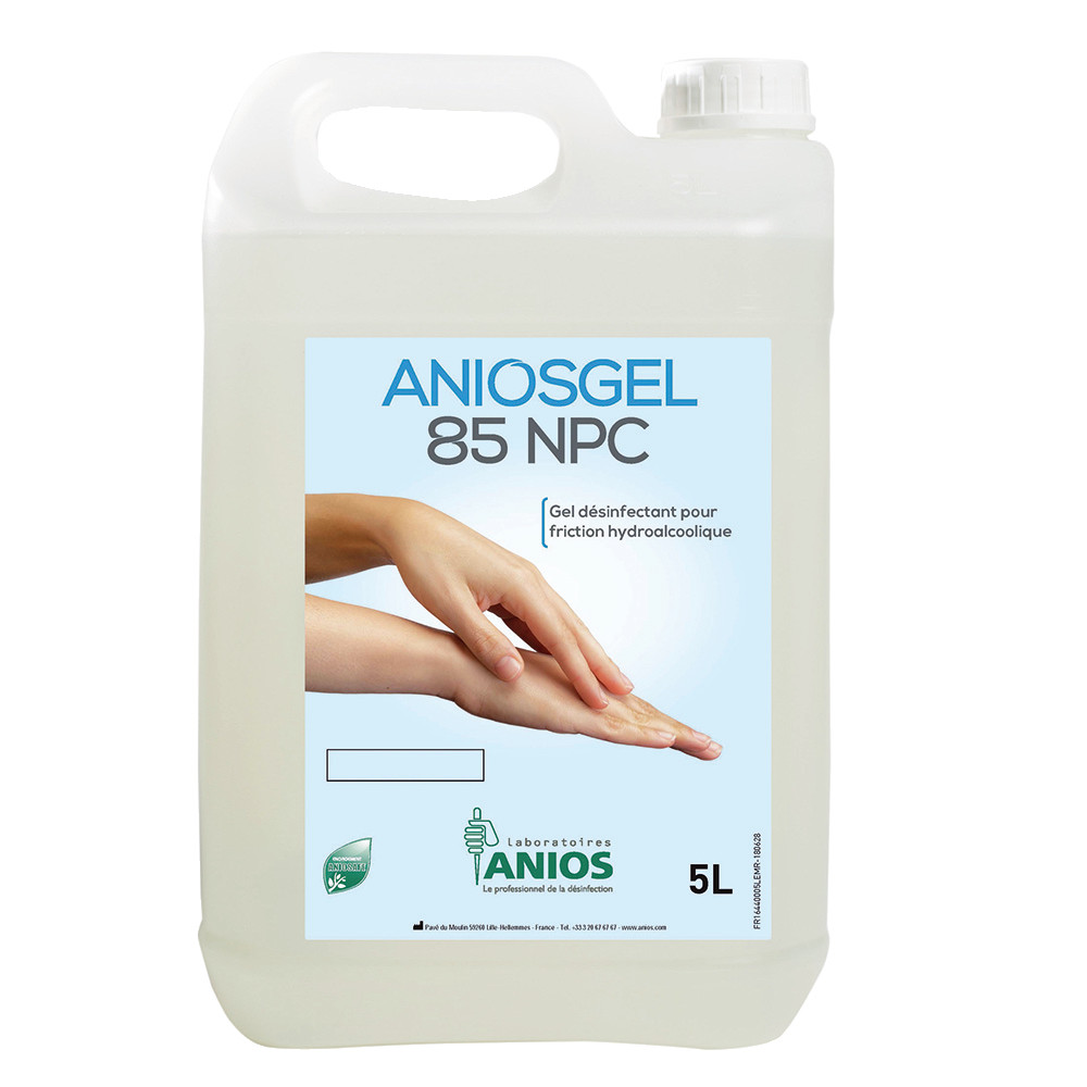 Gel hydroalcoolique Aniosgel 85 NPC Anios, bidon de 5 L