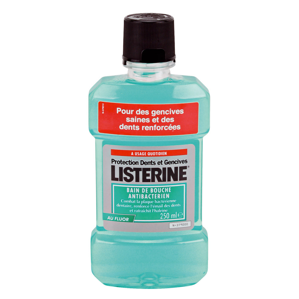 Bain de bouche Listérine Protection dents & gencives, flacon de 250 ml