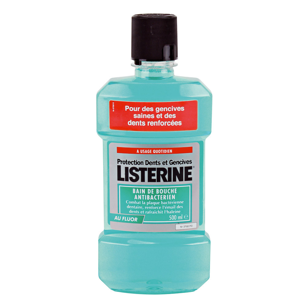 Bain de bouche Listérine Protection dents & gencives, flacon de 500 ml