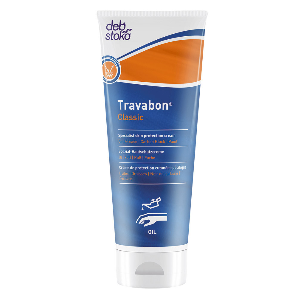 Crème de protection mains avant travail Travabon Classic, tube de 100 ml