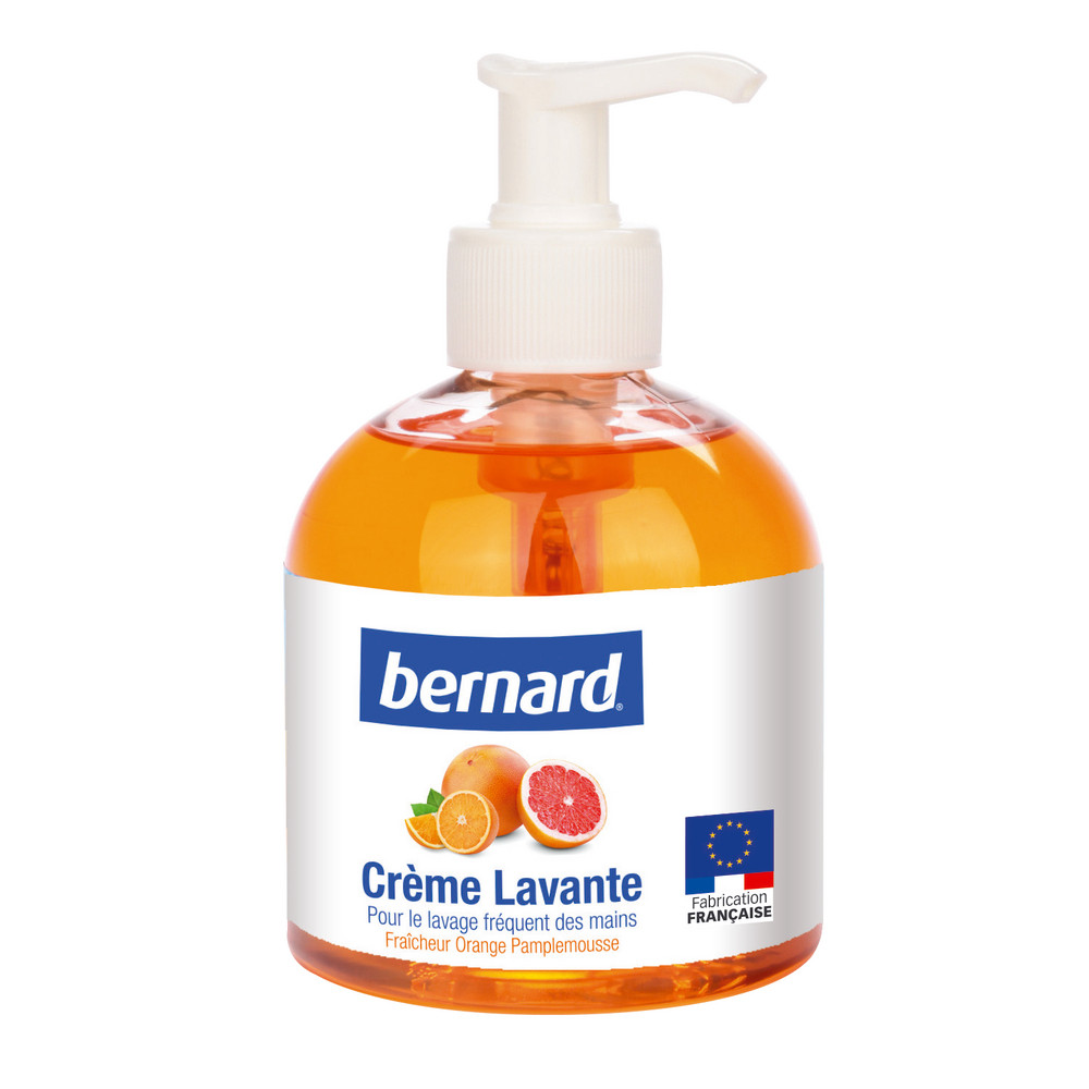 Savons crème Bernard orange pamplemousse 300 ml, lot de 6