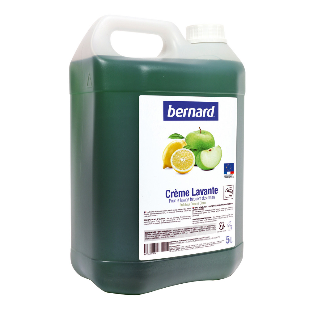 Savon crème Bernard pomme et citron 5 L
