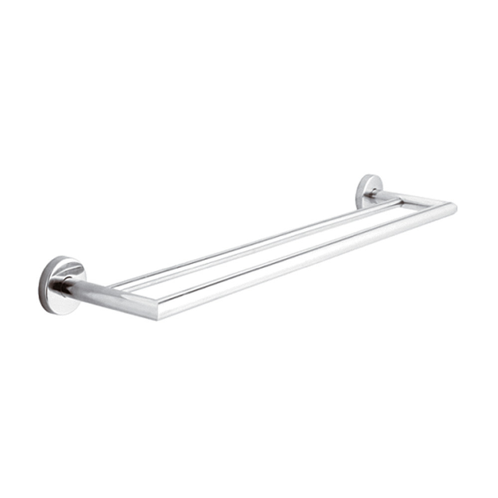 Porte-serviettes inox 2 branches