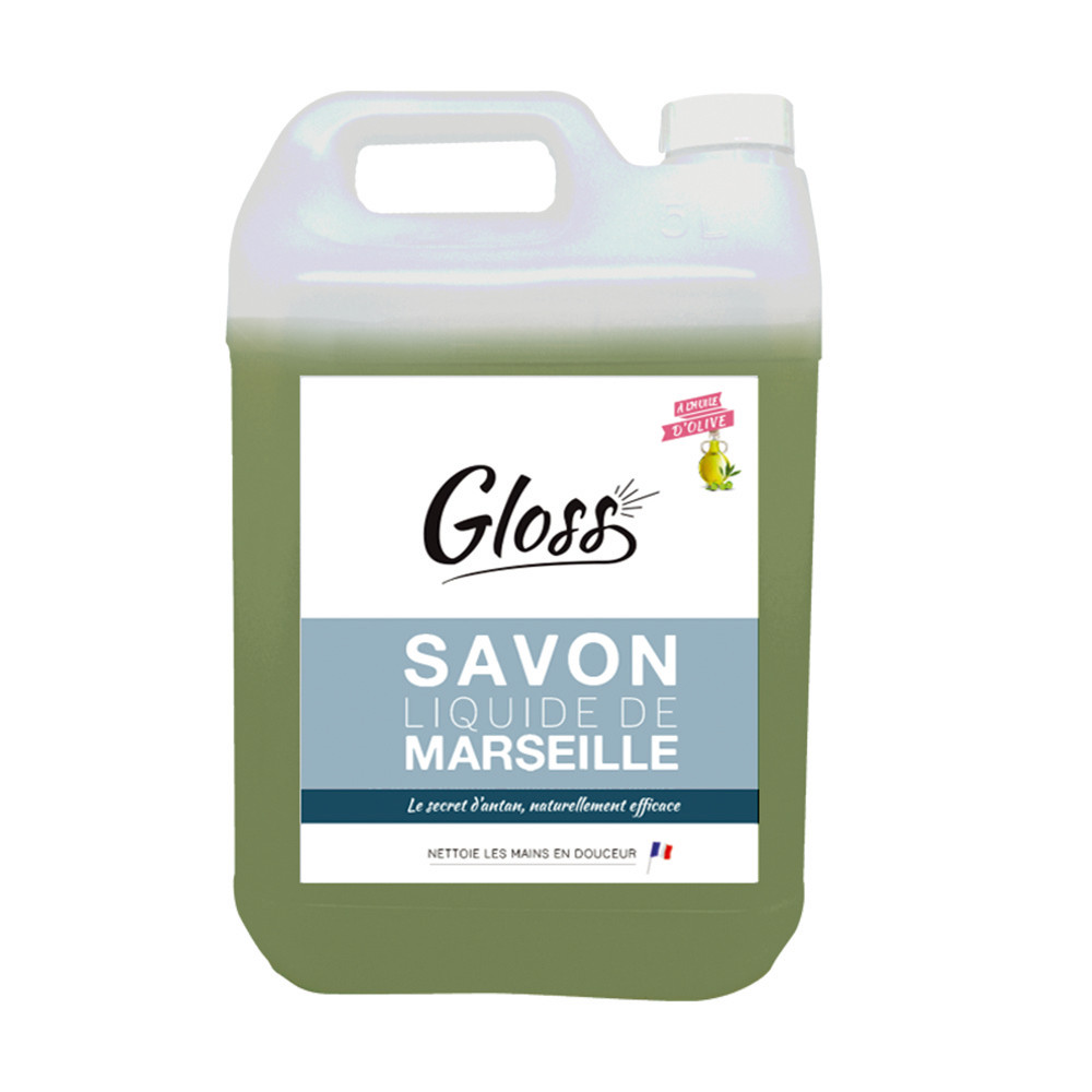 Savon de Marseille Gloss formule végétale à l'huile d'olive 5 L