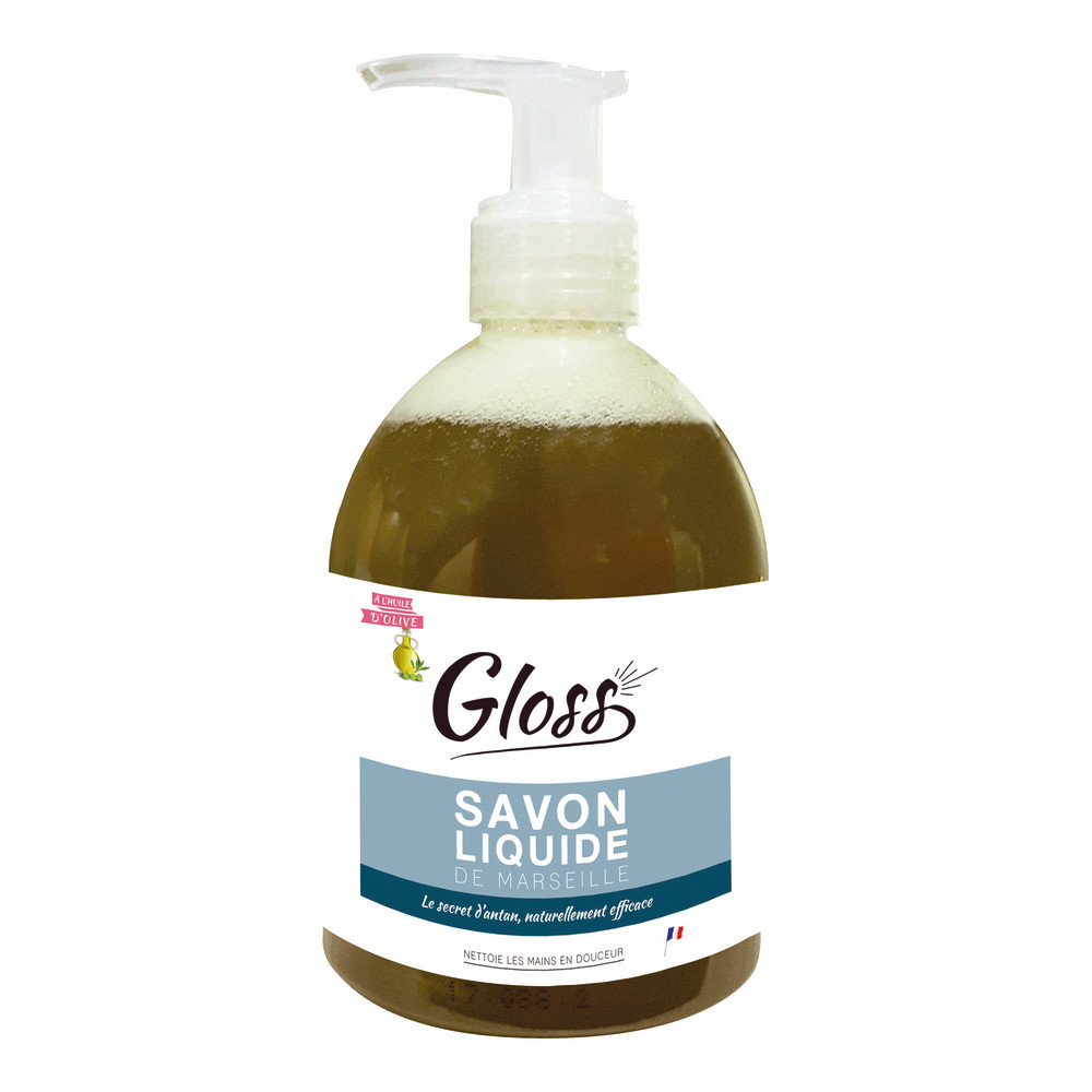 Savons de Marseille Gloss huile d'olive 300 ml, lot de 6