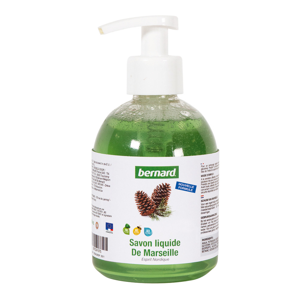 Savons de Marseille Bernard parfum esprit nordique 300 ml, lot de 6