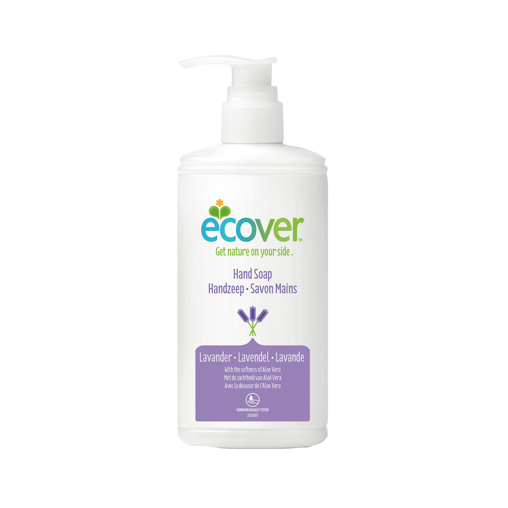 Savons mains Ecover lavande et Aloe Vera 250 ml, lot de 6