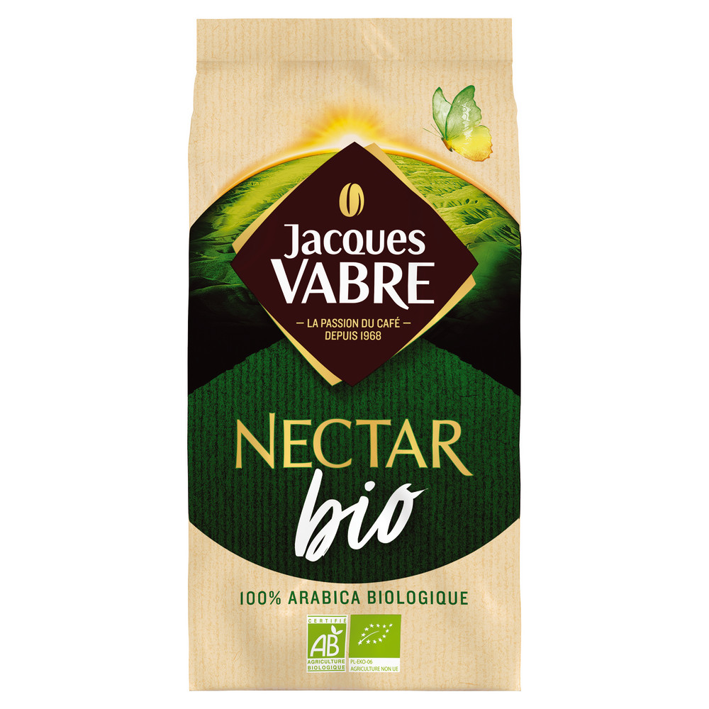 Café moulu Jacques Vabre Nectar Bio 250 g