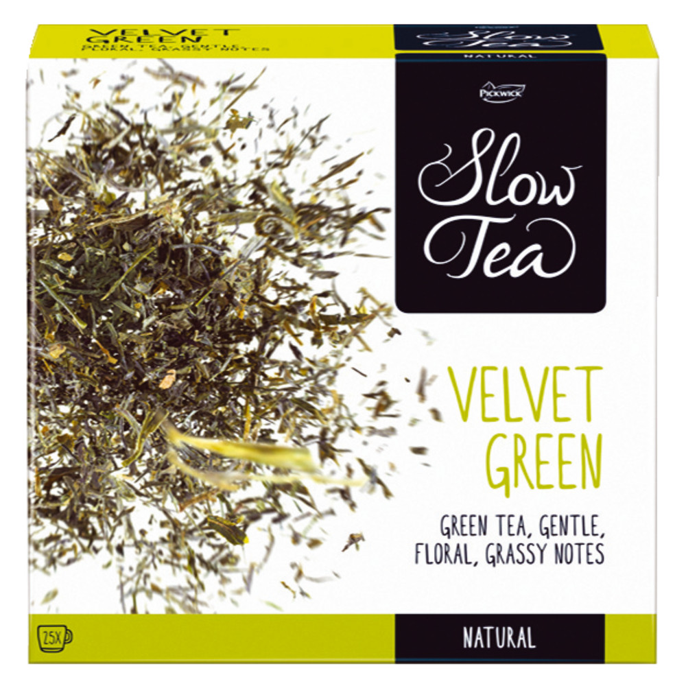 Boîte de Thé, Slow Tea Velvet Green 25 sachets.