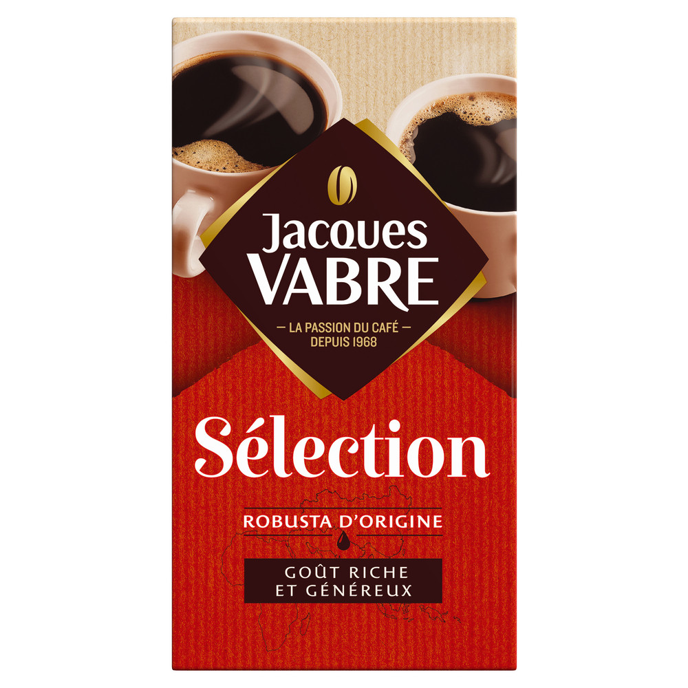 Café moulu Sélection Jacques Vabre 250 gr