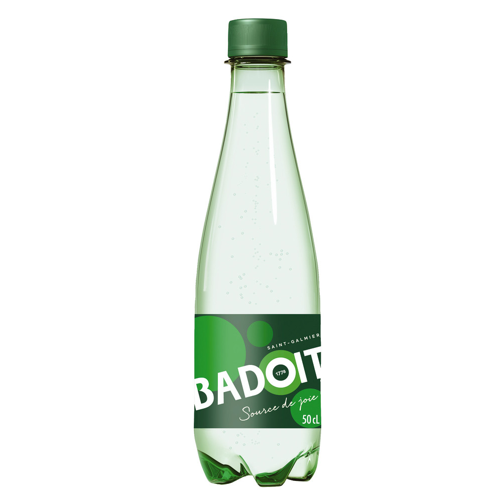 Eau gazeuse Badoit, en bouteille, lot de 30 x 50 cl