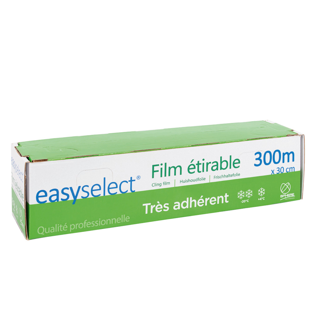 Film alimentaire en rouleau de 300 m x 30 cm, le lot de 2