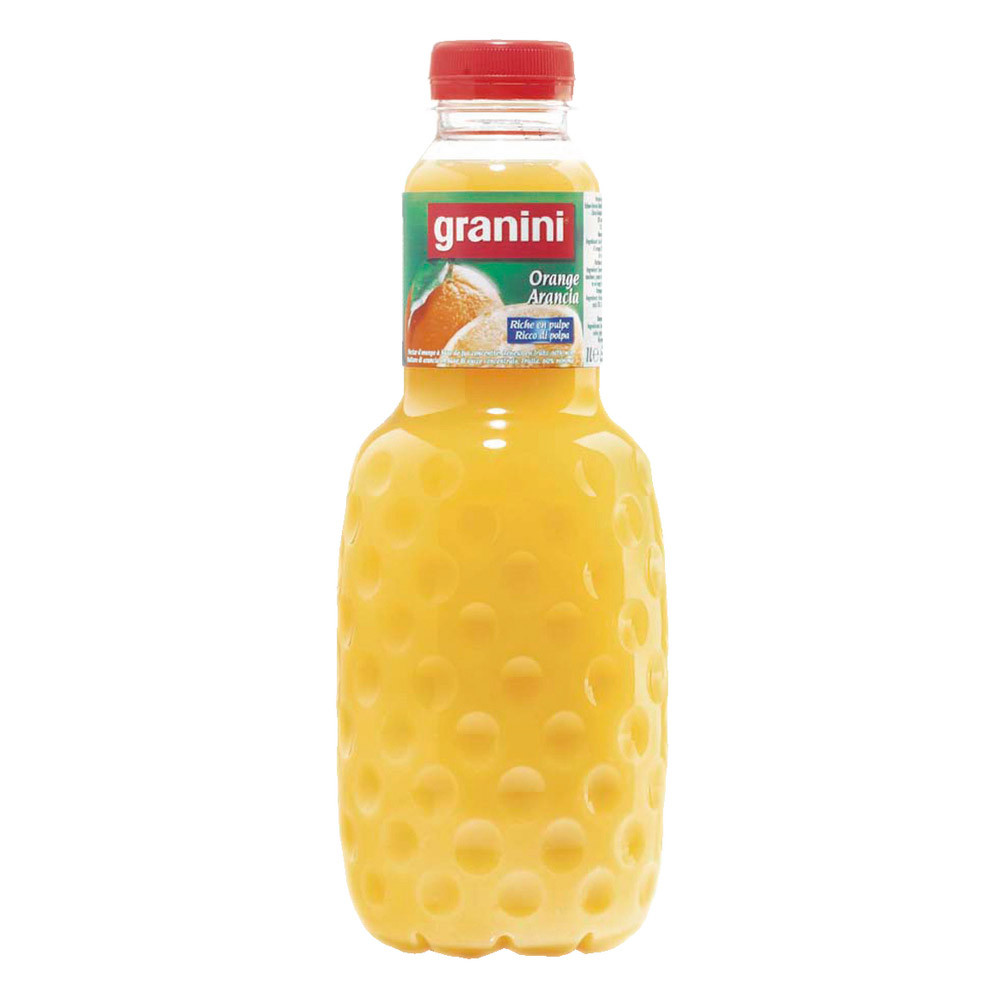Jus de fruits Granini Nectar d'orange, en bouteille, lot de 6 x 1 L
