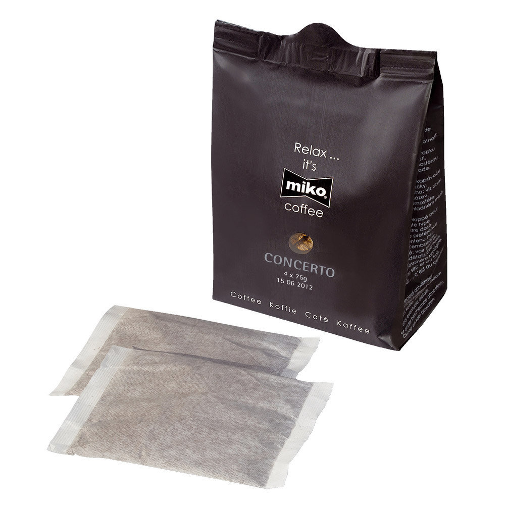 12 paquets de 4 filtres doses café Miko Concerto