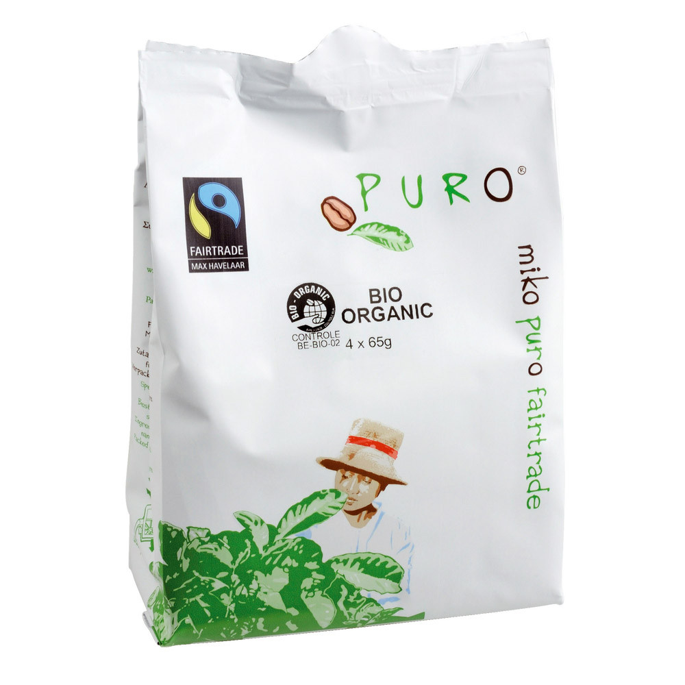 12 paquets de 4 filtres doses café Miko Puro Bio
