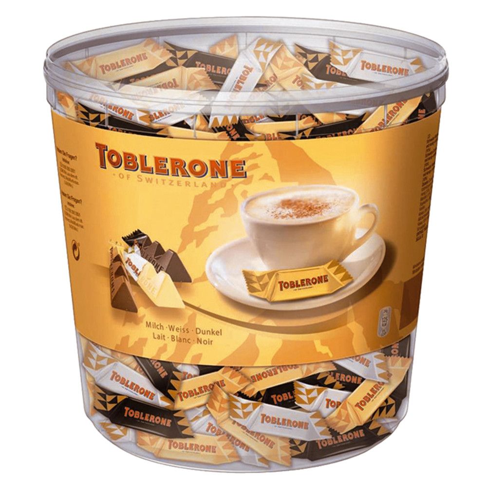 Mini Toblerone, assortiment, seau de 113 x 8 g