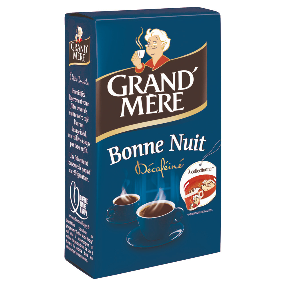 Café moulu 250 g Grand'Mère Bonne nuit décaféiné