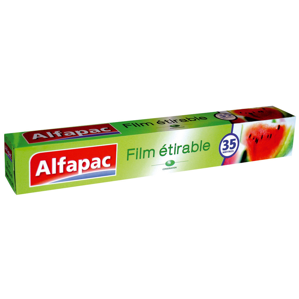 Film alimentaire en rouleau de 35 m x 30 cm, le lot de 6