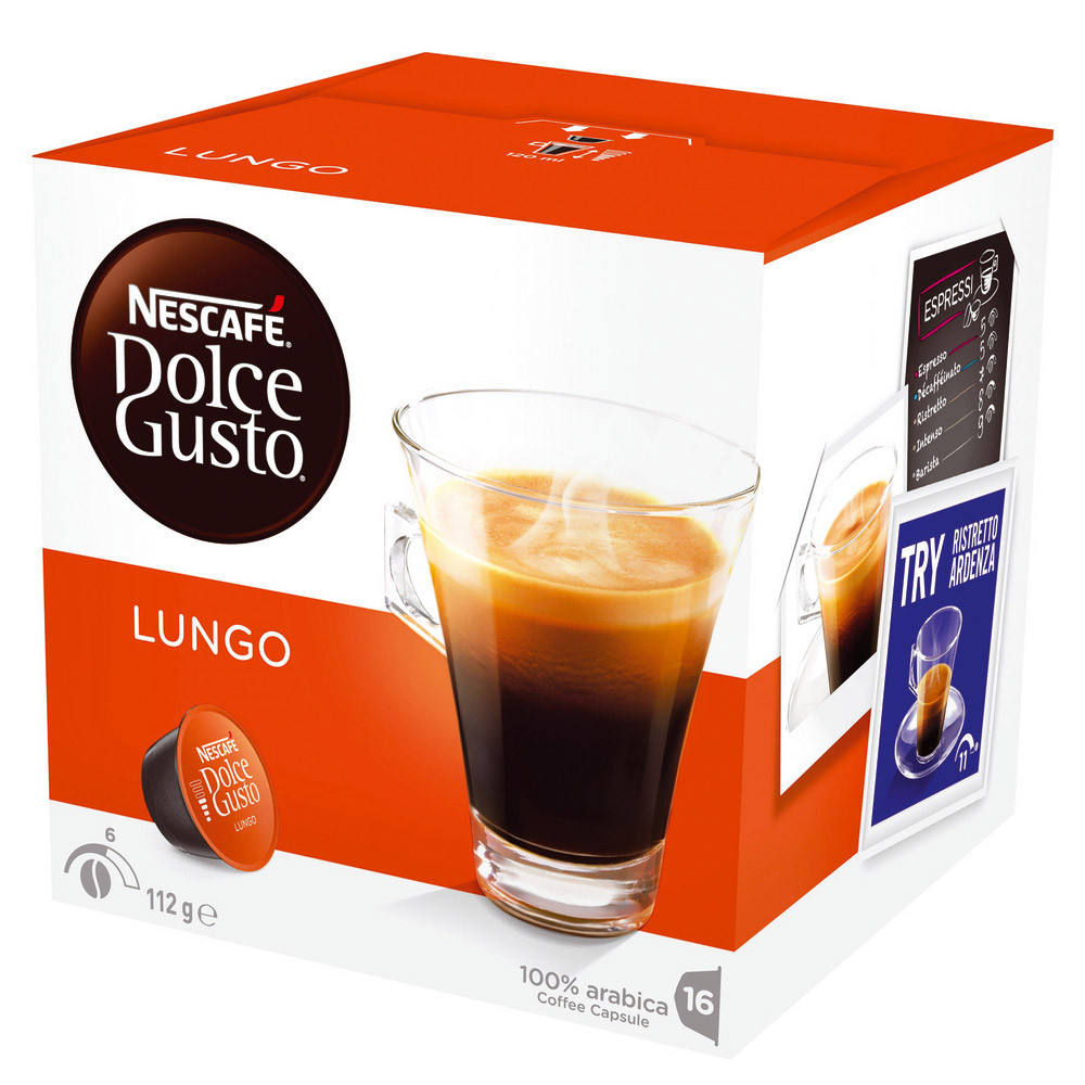 Nescafé Dolce Gusto Lungo, boîte de 16 capsules