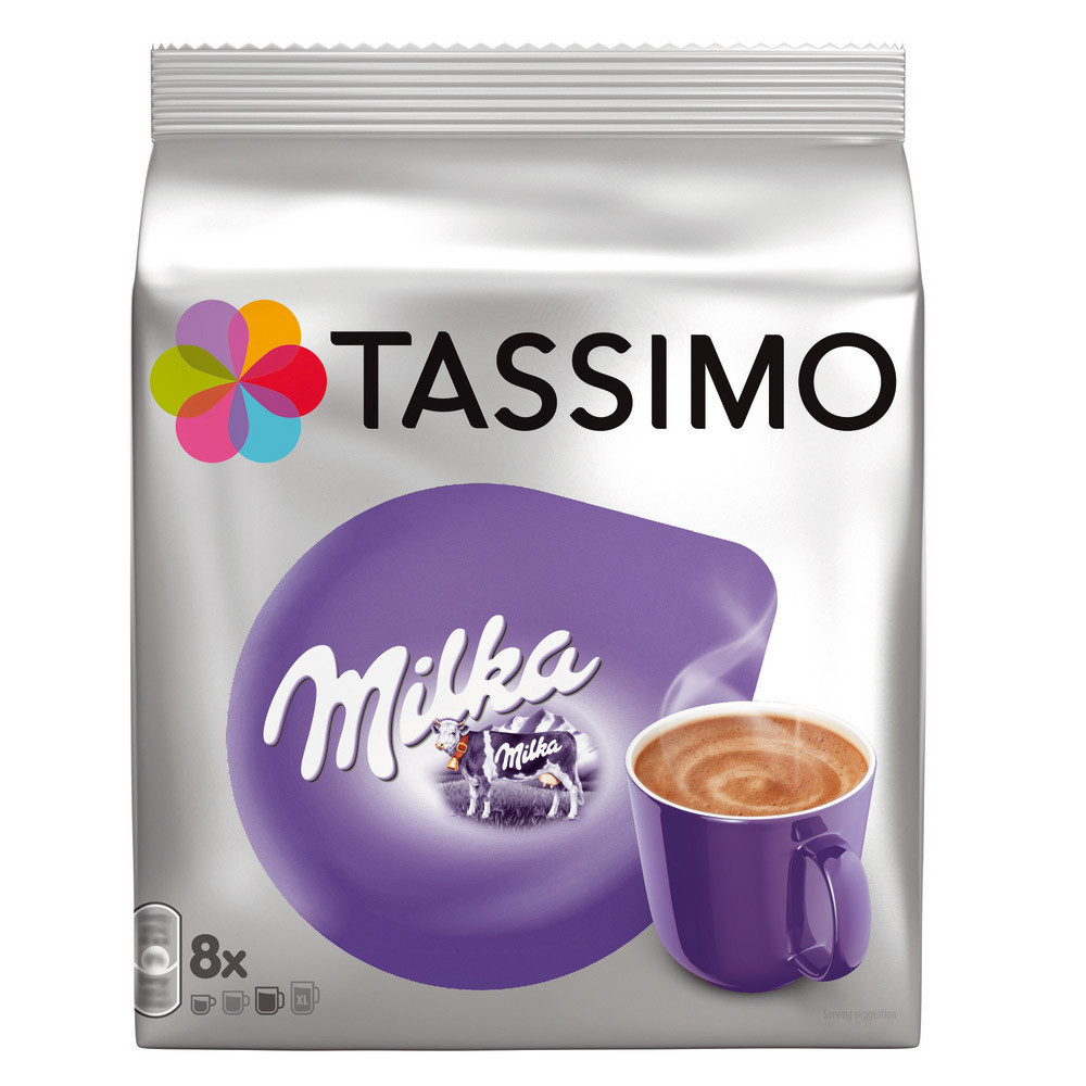 8 dosettes T-Discs Tassimo Milka saveur chocolat