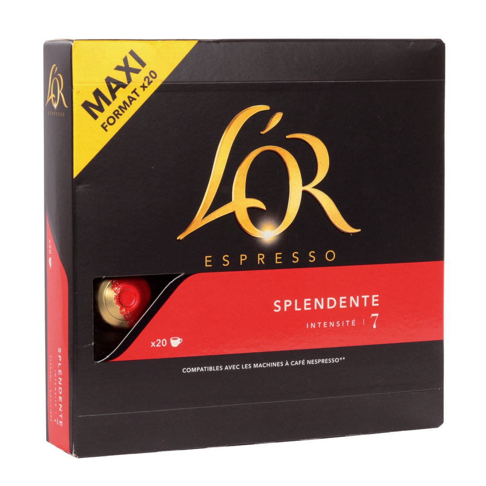 20 capsules de café L'Or EspressO Splendente