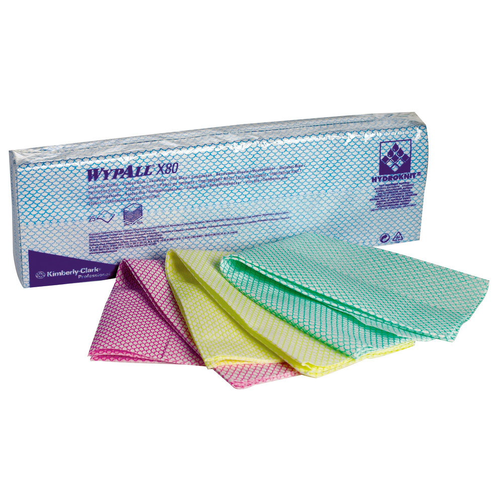 50 lavettes non-tissées Wypall X50 Kimberly-Clark vert