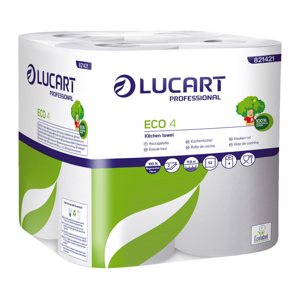 Essuie-tout Ecolucart, colis de 48 rouleaux