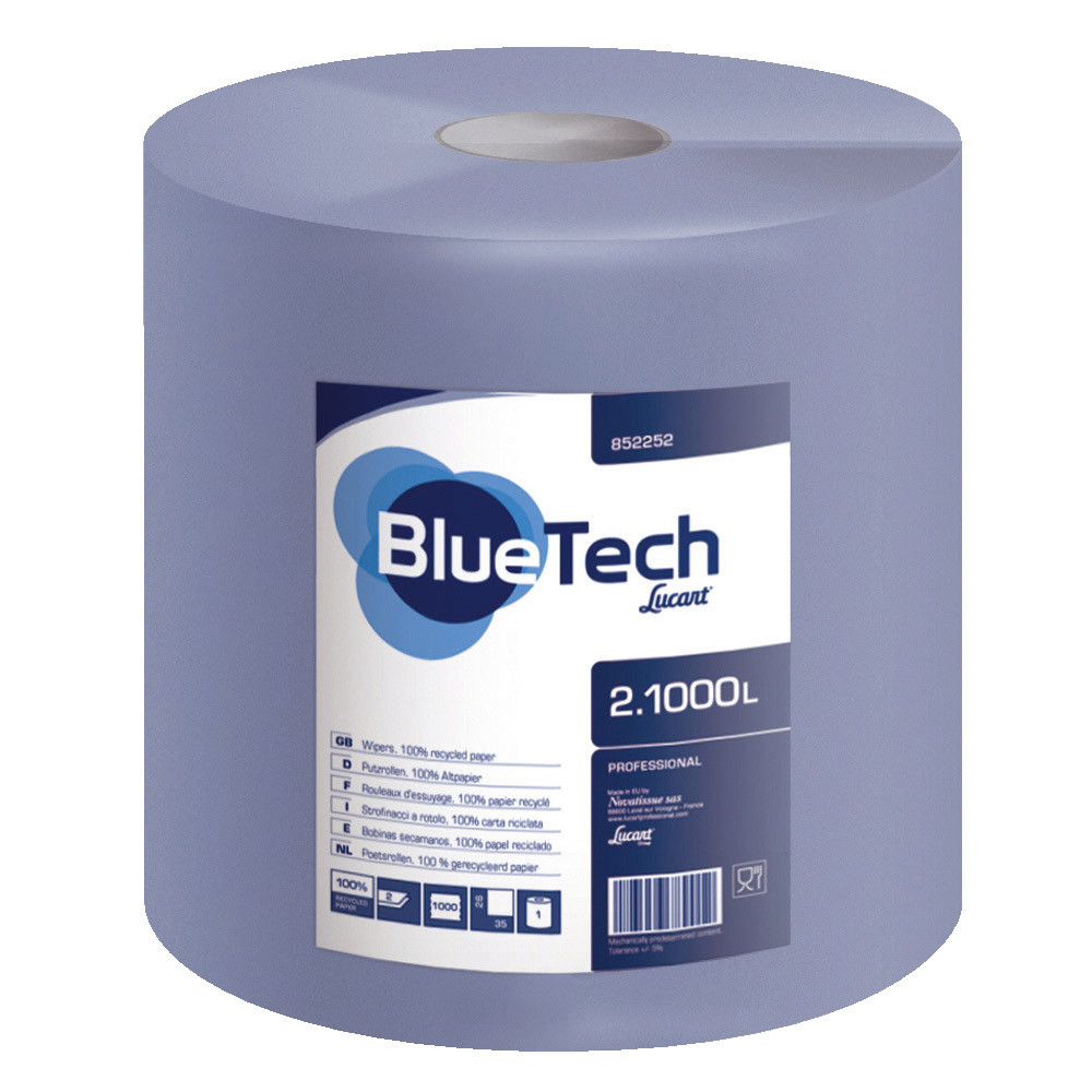 2 bobines d'essuyage Blue Tech, 1000 formats